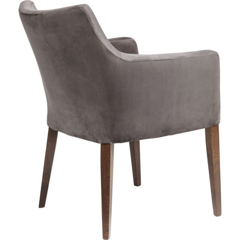 Chair with Armrest Mode Velvet Grey